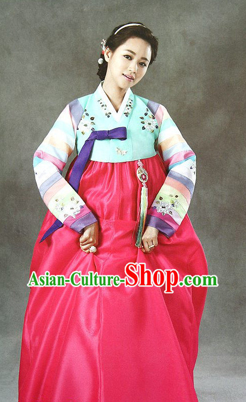 Korean Mother of the Bride Dresses Hanboks Complete Set