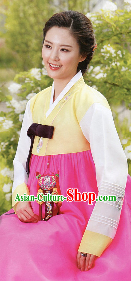 Korean Traditional Mother of the Bride Dress Hanbok Complete Set