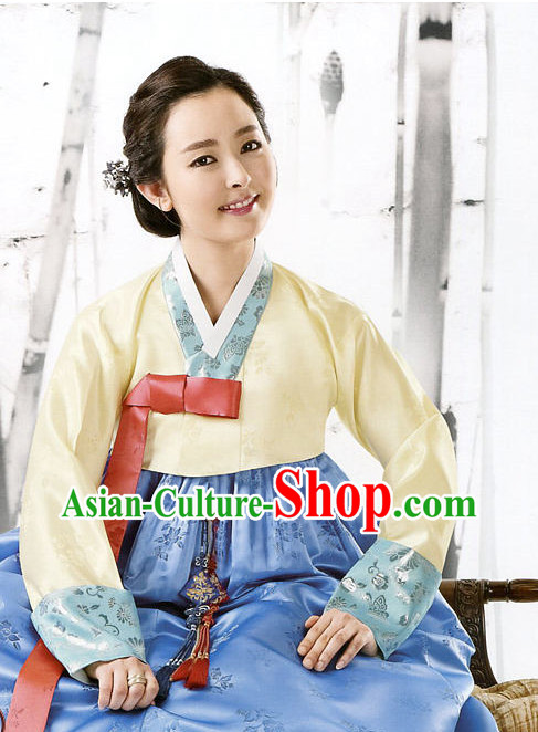 Korean Traditional Mother of the Bridegroom Dresses Hanbok Clothing Complete Set