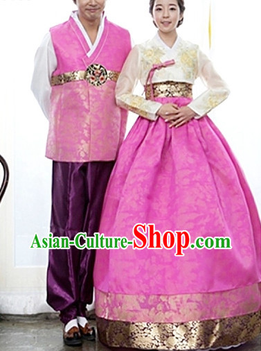 Top South Korean Hanbok Wedding Dresses Complete Set for Couples