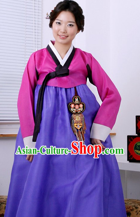 Long Sleeves South Korean Female Hanbok Complete Set