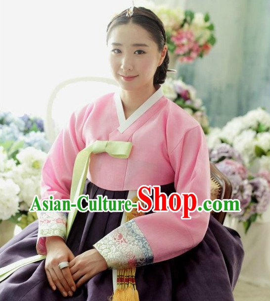 Traditional Korean Lady Hanbok Traditional Dresses Complete Set