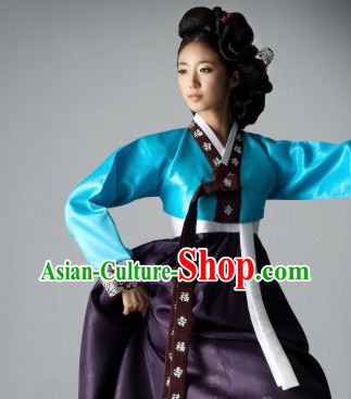 Korean Women Fashion Traditional Hanboks Costumes Complete Set