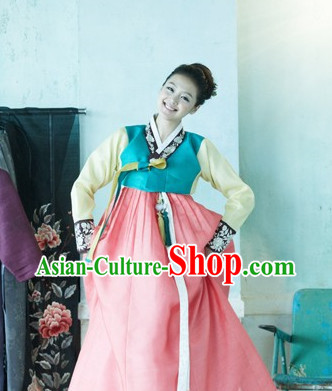 Korean Women Fashion Traditional Hanboks Costumes Complete Set