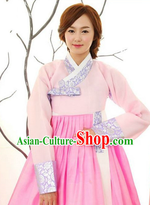 Korean Women Fashion Traditional Hanboks Wedding Costumes Complete Set