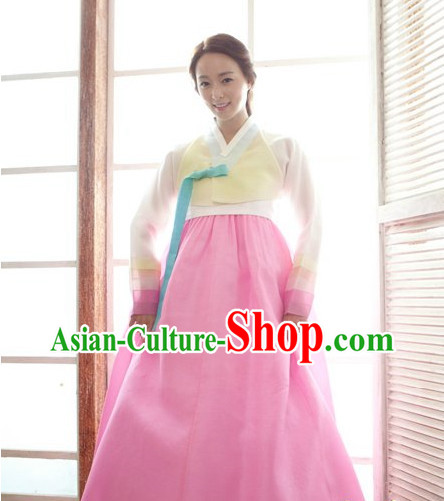 Korean Women Fashion Traditional Hanbok Wedding Dresses Complete Set