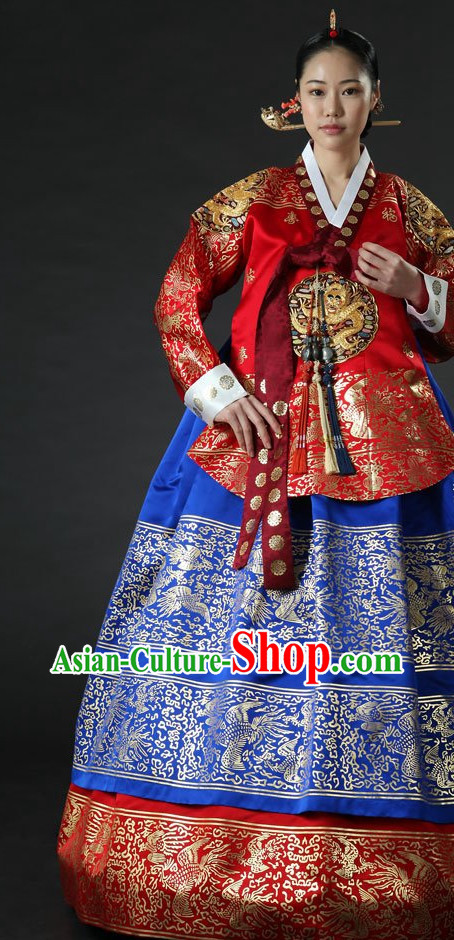 Korean Fashion Royal Princess Costumes Complete Set for Women