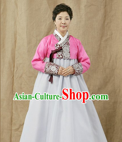 Korean Fashion Traditional Mother Dress Complete Set for Women