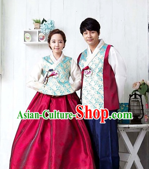 Top Korean Official Hanbok Wedding Dresses for Men and Women