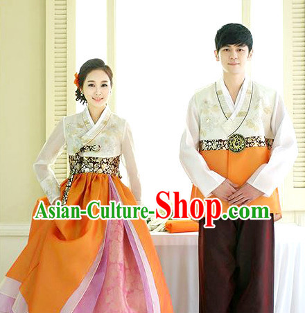 Top Korean Bridal Couple Clothing Complete Set for Men and Women