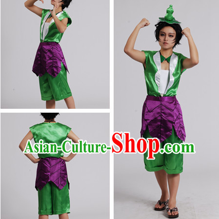 Chinese Cartoon Character Gourd Doll Outfits for Men or Kids