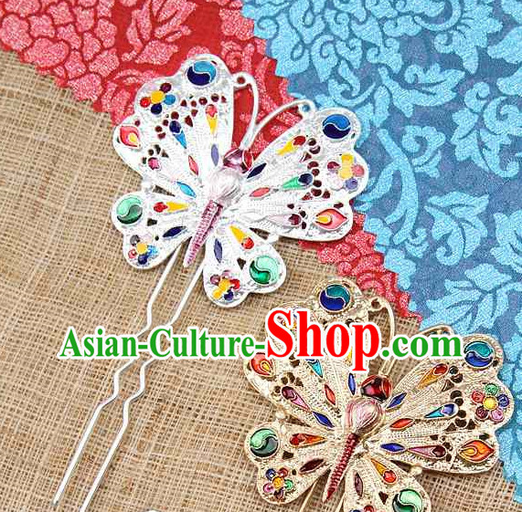 Korean Traditional Handmade Butterfly Hair Accessories for Women