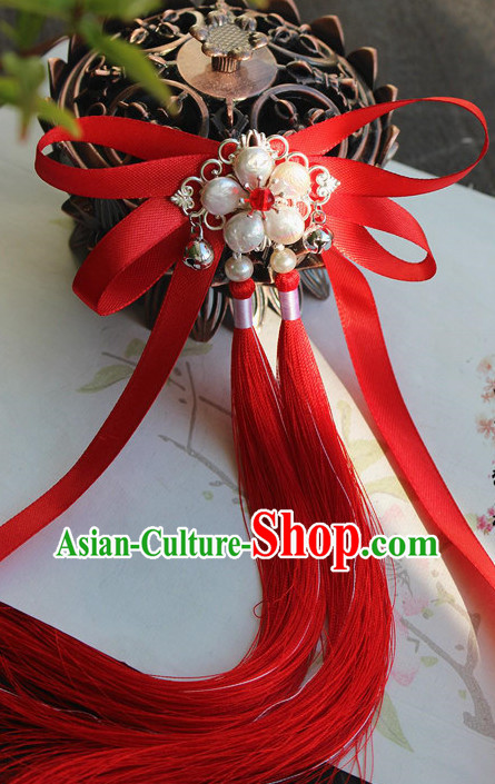 Chinese Traditional Red Hair Bands