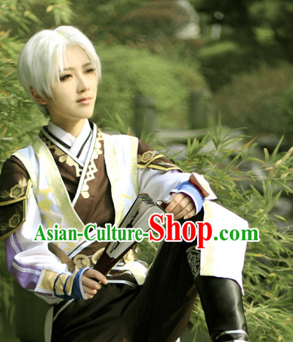 Asia Fashion Kung Fu Master Cosplay Costumes Complete Set for Men