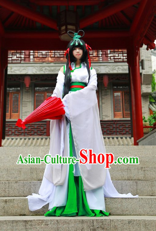Asian Fashion Chinese Fairy Cosplay Costumes Complete Set for Women