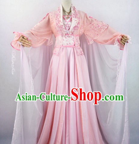 Chinese Ancient Pink Empress Fairy Costume Complete Set for Women