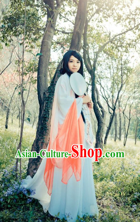 Asian Fashion Chinese Female Fairy Hanfu Clothing Complete Set for Women