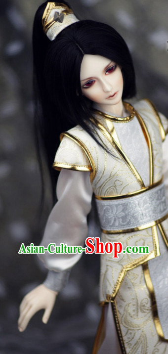 Asia Fashion China Civilization Chinese Costumes Hanfu Dresses Complete Set for Men