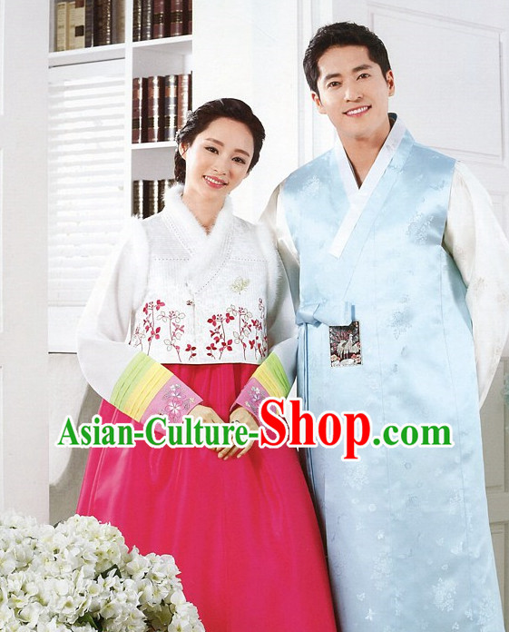 Korean Traditional Hanbok Formal Dresses Special Occasion Dresses for Couple