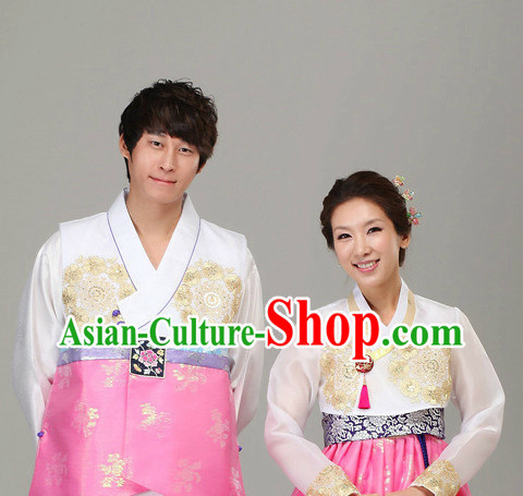 Korean Traditional Hanbok Formal Dresses Special Occasion Dresses for Husband and Wife