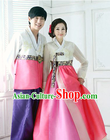 Korean Traditional Hanbok Formal Dresses Special Occasion Dresses for Couple