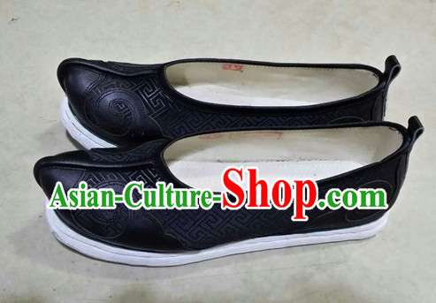 Handmade Asian Chinese Traditional Black Cloud Toe Hanfu Shoes online