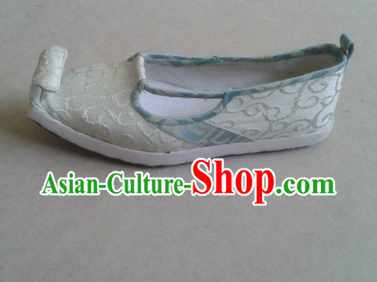 Handmade Chinese Traditional Hanfu Fabric Shoes Footwear