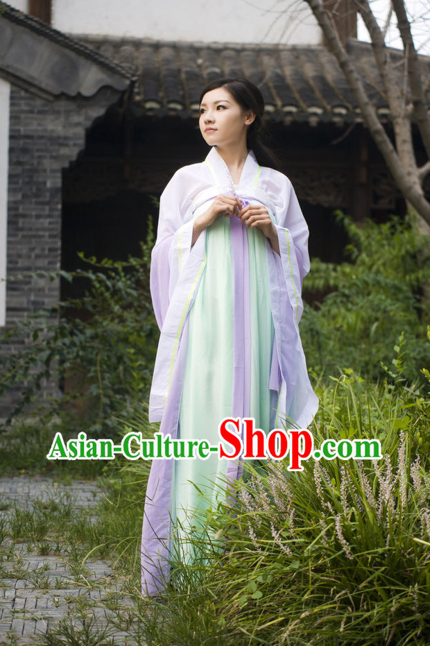Asian Fashion Chinese Classical Hanfu Skirt Ladies Clothing Complete Set