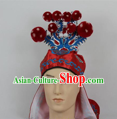 Oriental China Stage Performance Superhero General Hat