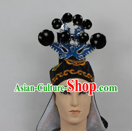 Oriental China Stage Performance Superhero General Hat