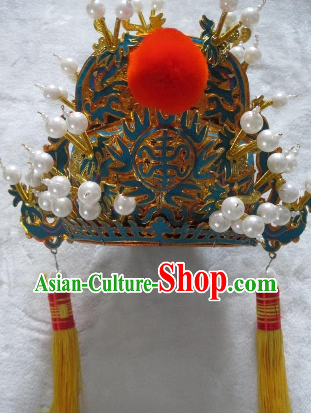 Oriental Chinese Traditional Opera Emperor Imperial Hat