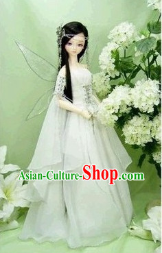 Chinese Fairy Costumes and Hair Accessories Complete Set for Women