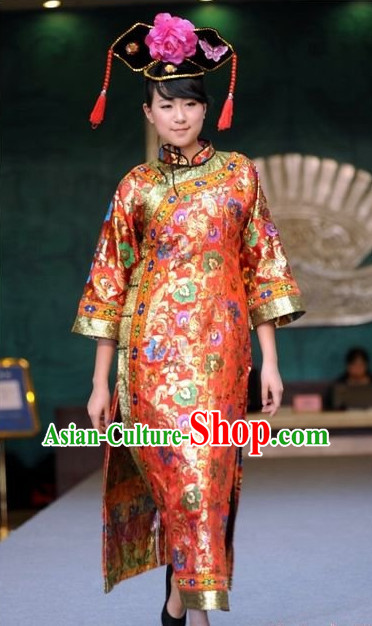 Oriental Clothing Chinese Traditional Manchu Ethnic Plus Size Clothes online for Women