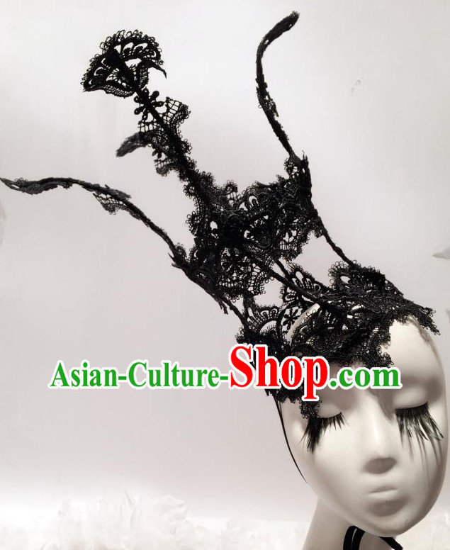 Black Headpieces Hair Fascinators Hair Slides Headpieces Hair Ornaments