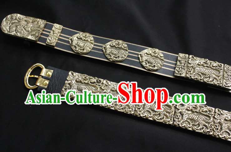 Chinese Ancient General Long Feather Belt