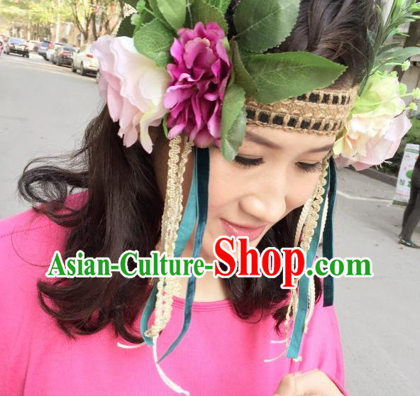 Custom Made Designer Handmade Flower Hair Fascinators Hair Slides Headpieces Hair Ornaments Set