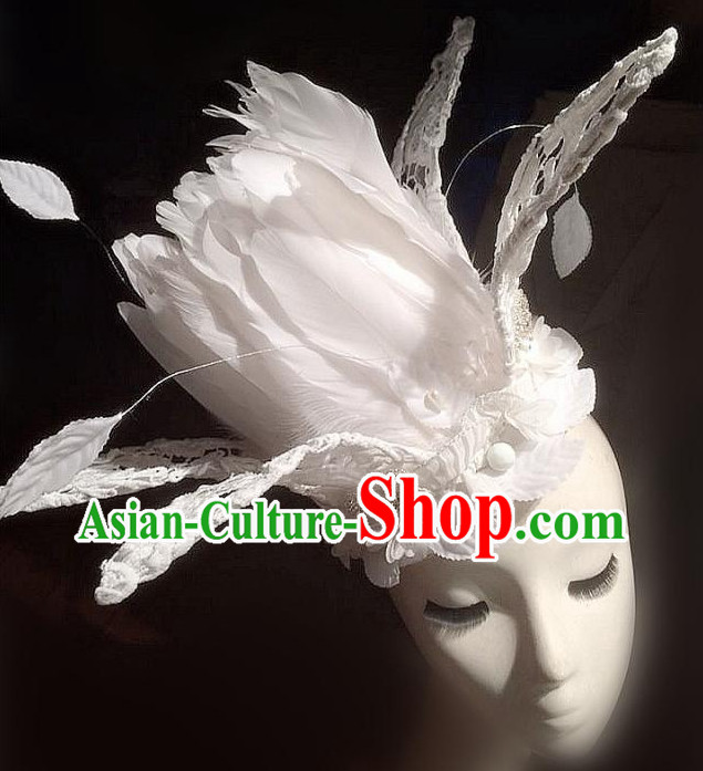 Stage Performance Handmade Flower Hair Fascinators Hair Slides Headpieces Hair Ornaments Set