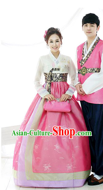 Korean Traditional Hanbok Formal Dresses Special Occasion Dresses for Couple