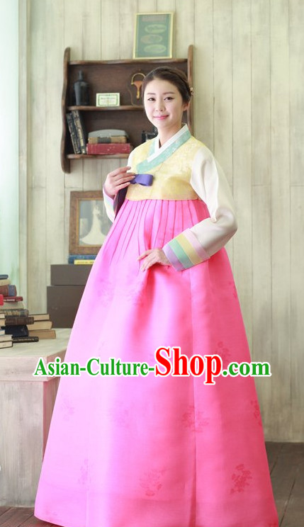 Top Korean Traditional Custom Made Modern Hanbok Skirt Complete Set for Women