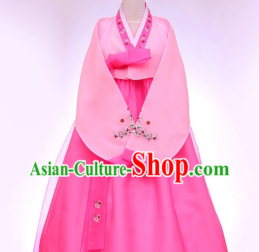 Top Korean Traditional Custom Made Dancing Hanbok Costumes Complete Set for Women