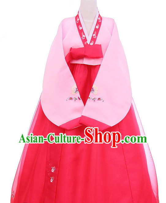 Top Korean Traditional Custom Made Dance Hanbok Costumes Complete Set for Women