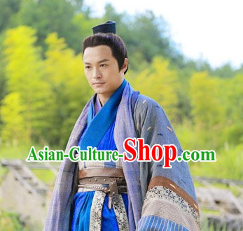 Chinese TV Drama Guo Jing Superhero Costumes Complete Set for Men