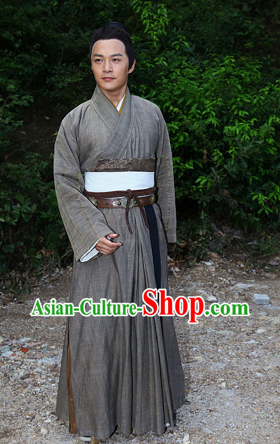 Chinese  Hero Guo Jing Costumes Complete Set for Men