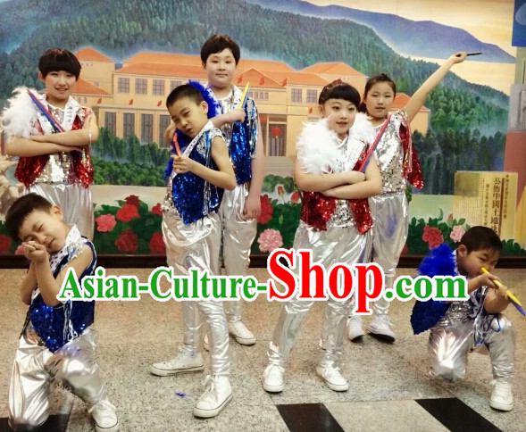 Chinese Kids Drum Dance Costumes