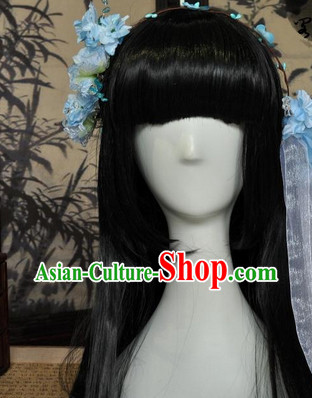 Chinese Classical Princess Wig and Hair Accessories Complete Set