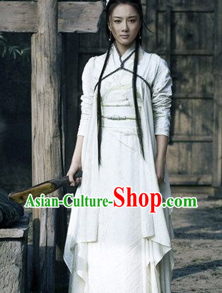 Chinese Classical Swordswoman Costumes Complete Set