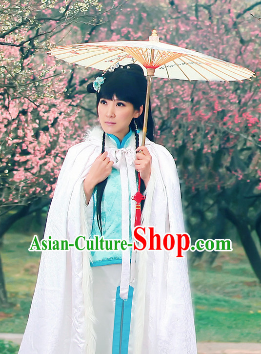 Chinese Classical Pure White Cape