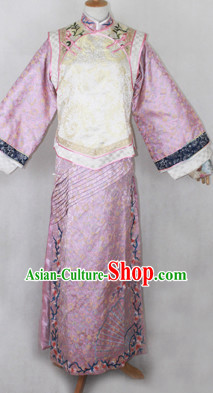 Chinese Qing Dynasty Manchu Female Long Robe