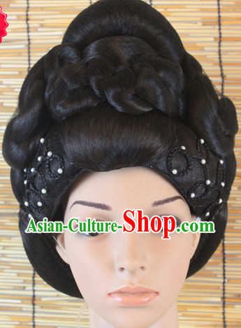 Handmade Chinese Empress Black Wig