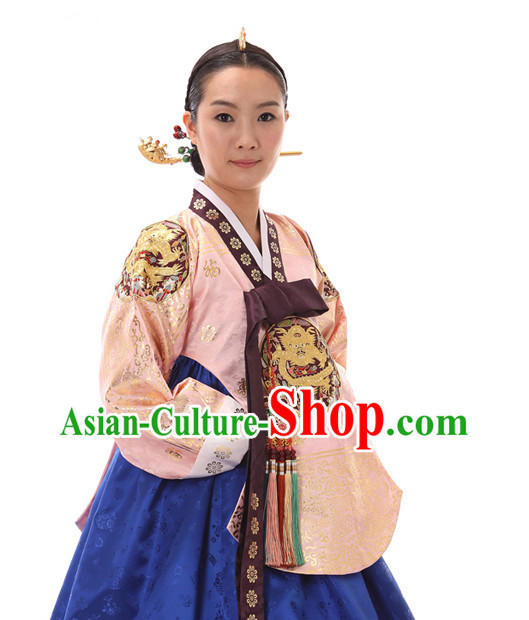 Korean Traditional Dress Dangui Hanbok Clothing Complete Set